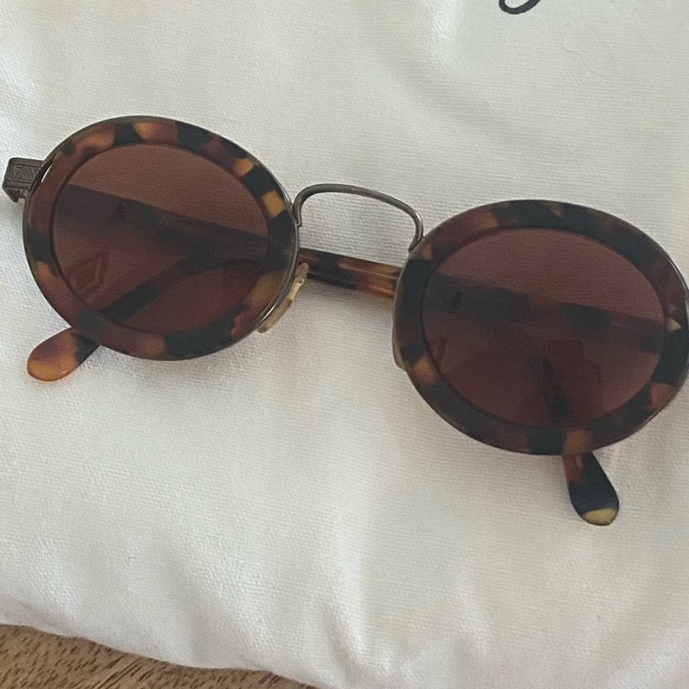 Giorgio Armani Tortoiseshell Round Sunglasses